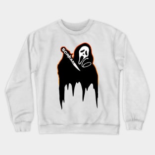 Scream VI  (Scream 6)  scary horror movie graphic design by ironpalette Crewneck Sweatshirt